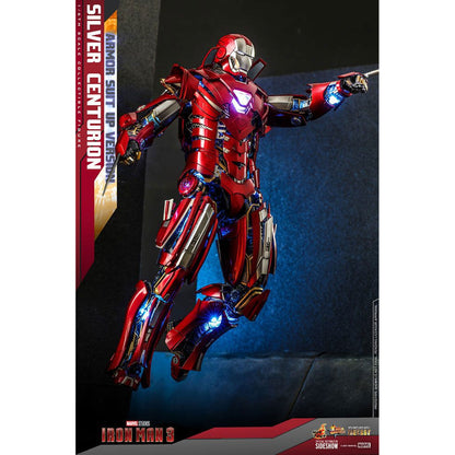 Iron Man 3 Movie Masterpiece 1/6 Silver Centurion (Armor Suit Up Version)