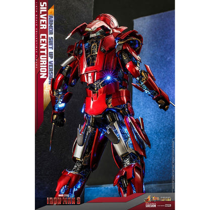 Iron Man 3 Movie Masterpiece 1/6 Silver Centurion (Armor Suit Up Version)