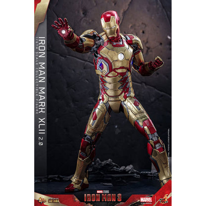 Iron Man 3 Movie Masterpiece Diecast 1/6 Iron Man Mark XLII (2.0) -Action Figuuri