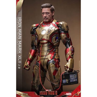 Iron Man 3 Movie Masterpiece Diecast 1/6 Iron Man Mark XLII (2.0) -Action Figuuri