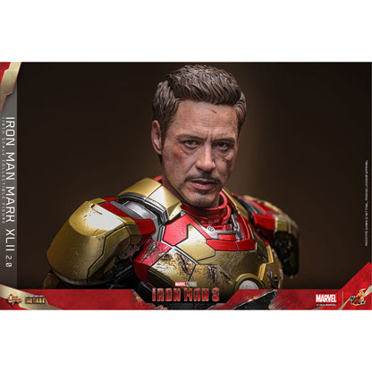 Iron Man 3 Movie Masterpiece Diecast 1/6 Iron Man Mark XLII (2.0) -Action Figuuri