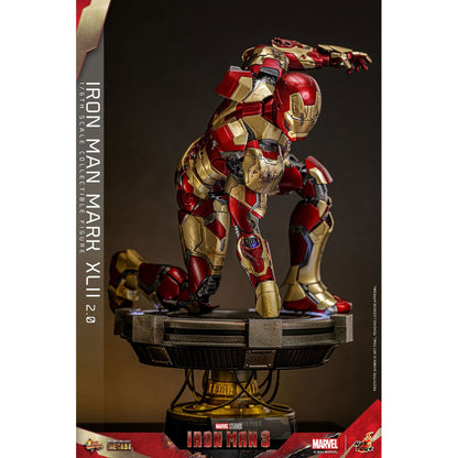 Iron Man 3 Movie Masterpiece Diecast 1/6 Iron Man Mark XLII (2.0) -Action Figuuri