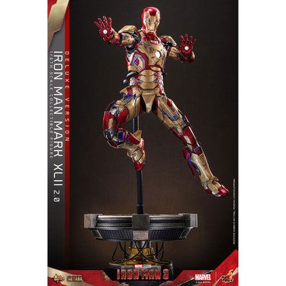 Iron Man 3 Movie Masterpiece Diecast 1/6 Iron Man Mark XLII (2.0) Deluxe -Action Figuuri