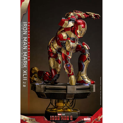Iron Man 3 Movie Masterpiece Diecast 1/6 Iron Man Mark XLII (2.0) Deluxe -Action Figuuri