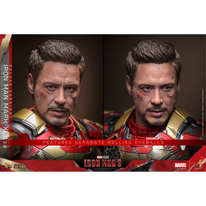 Iron Man 3 Movie Masterpiece Diecast 1/6 Iron Man Mark XLII (2.0) Deluxe -Action Figuuri