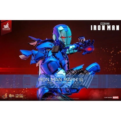Iron Man Movie Masterpiece Diecast 1/6 Iron Man Mark III (Stealth Mode Ver.) 2.0 Hot Toys Exclusive -Action Figure