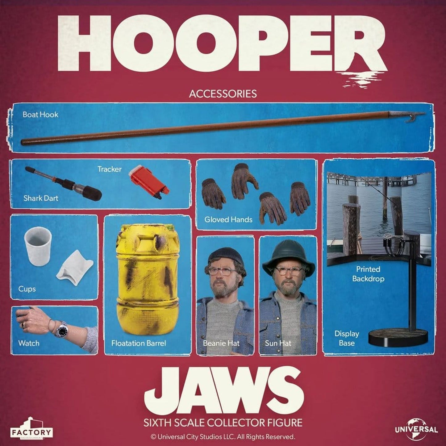 Jaws 1/6 Hooper -Action Figure