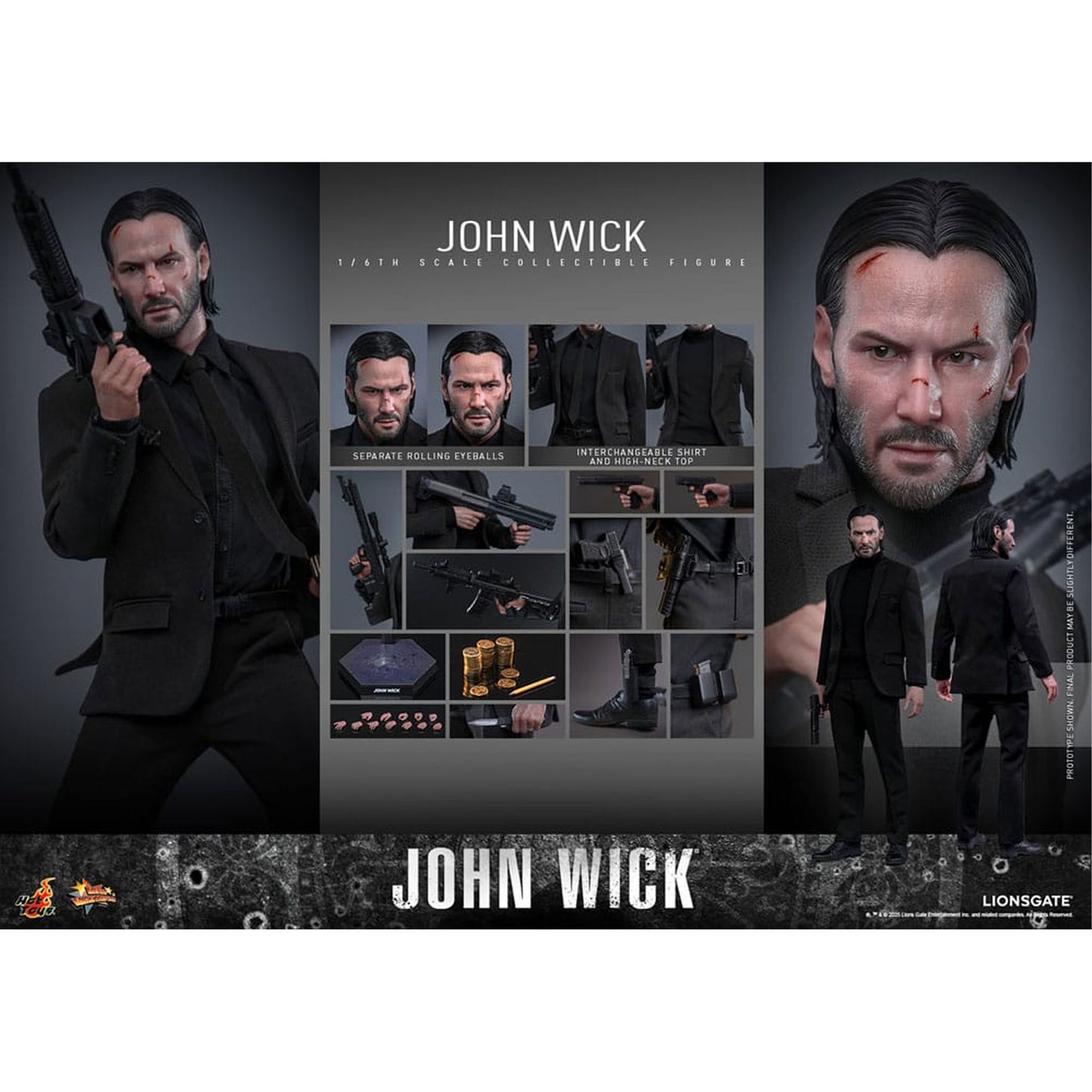 John Wick Movie Masterpiece Action Figure 1/6 John Wick