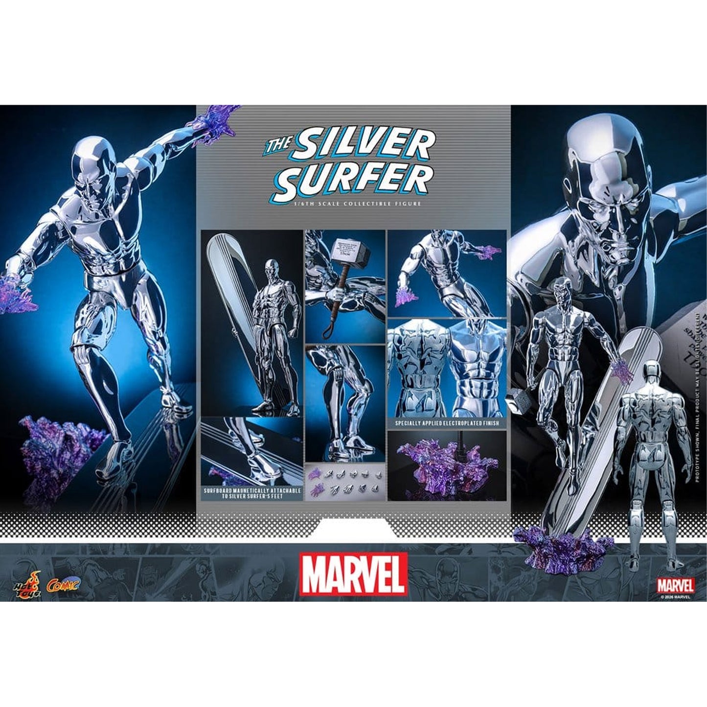 Marvel 1/6 Silver Surfer Action Figure