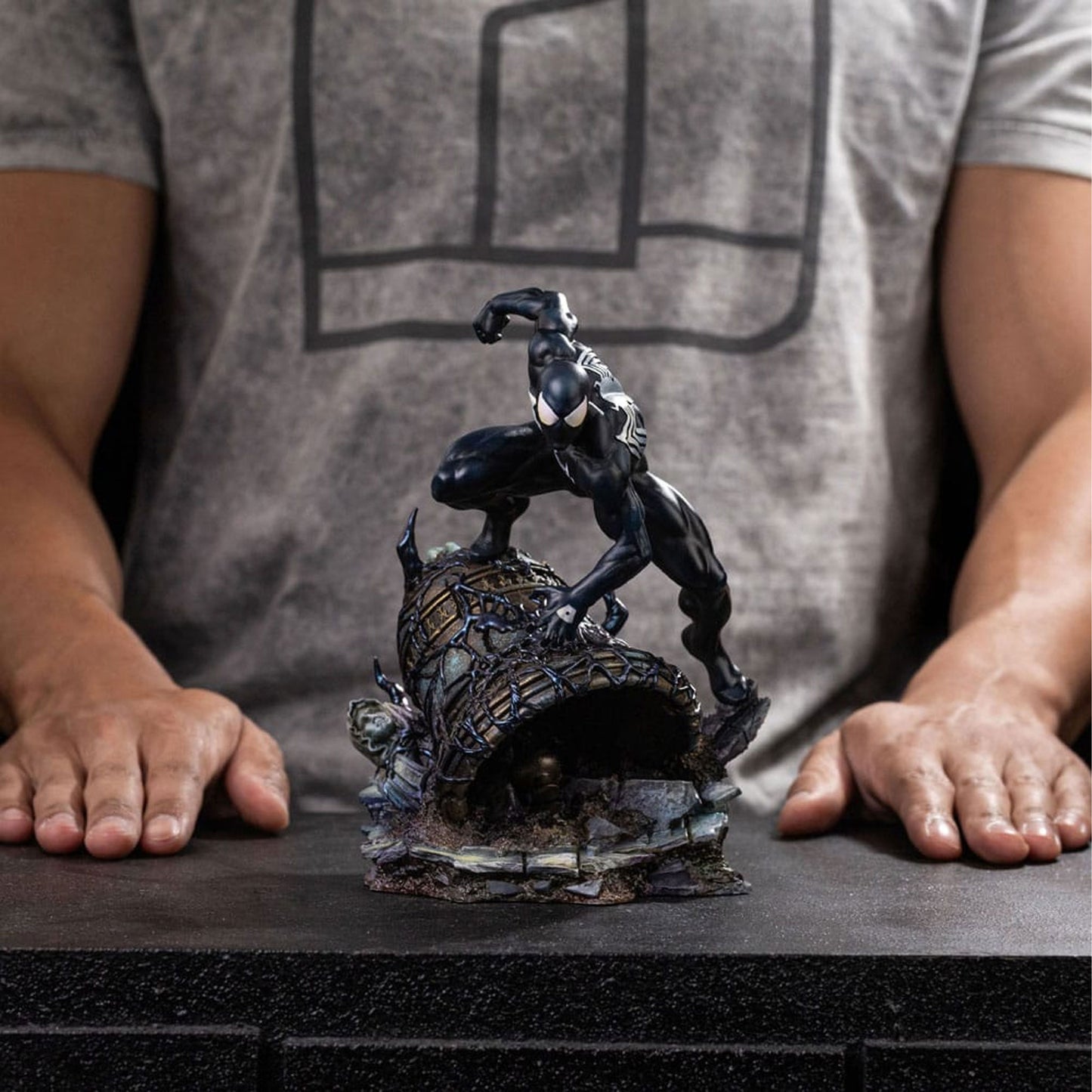 Marvel BDS Art Scale Statue 1/10 Spider-Man Black Costume