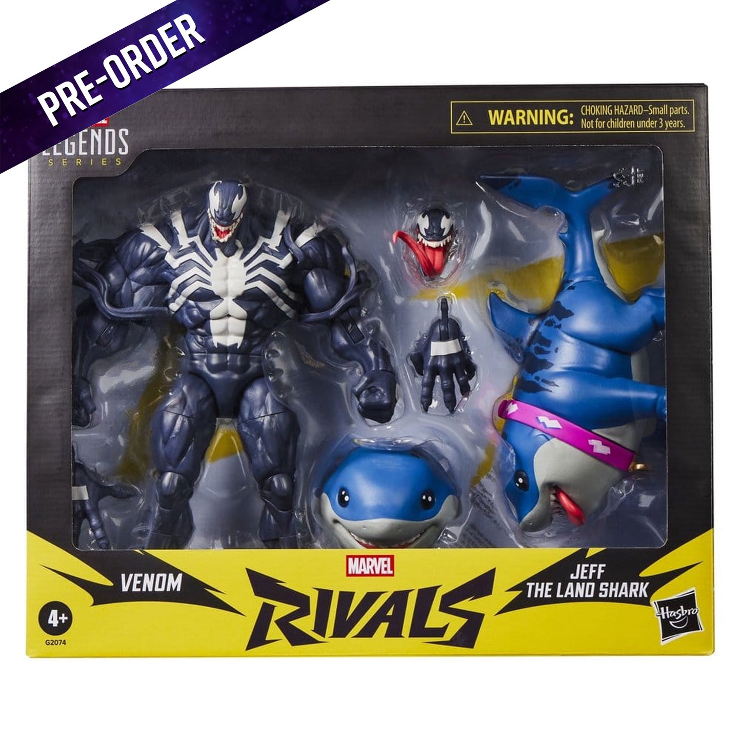 Marvel Rivals Marvel Legends 2-Pack Venom & Jeff the Land Shark -Action Figure