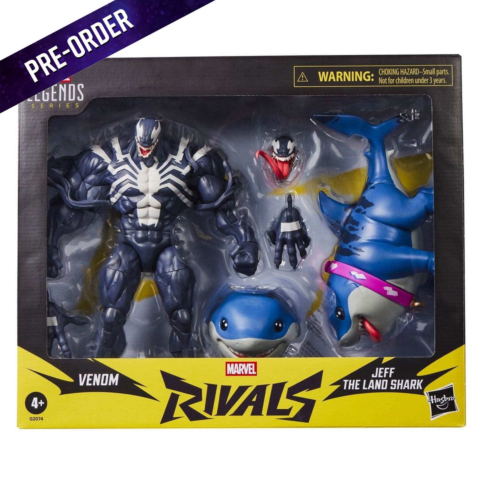 Marvel Rivals Marvel Legends 2-Pack Venom & Jeff the Land Shark -Action Figure