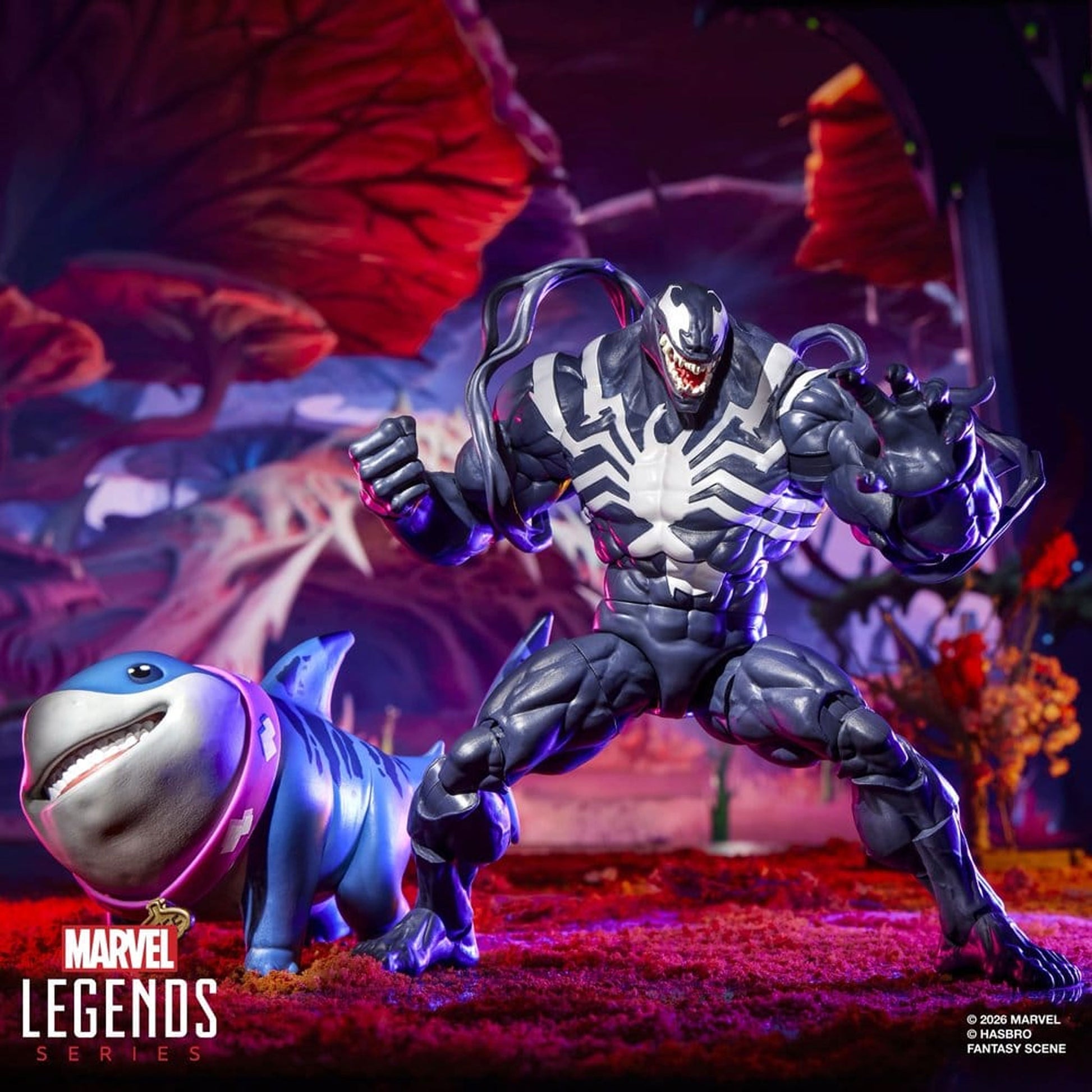 Marvel Rivals Marvel Legends 2-Pack Venom & Jeff the Land Shark -Action Figure