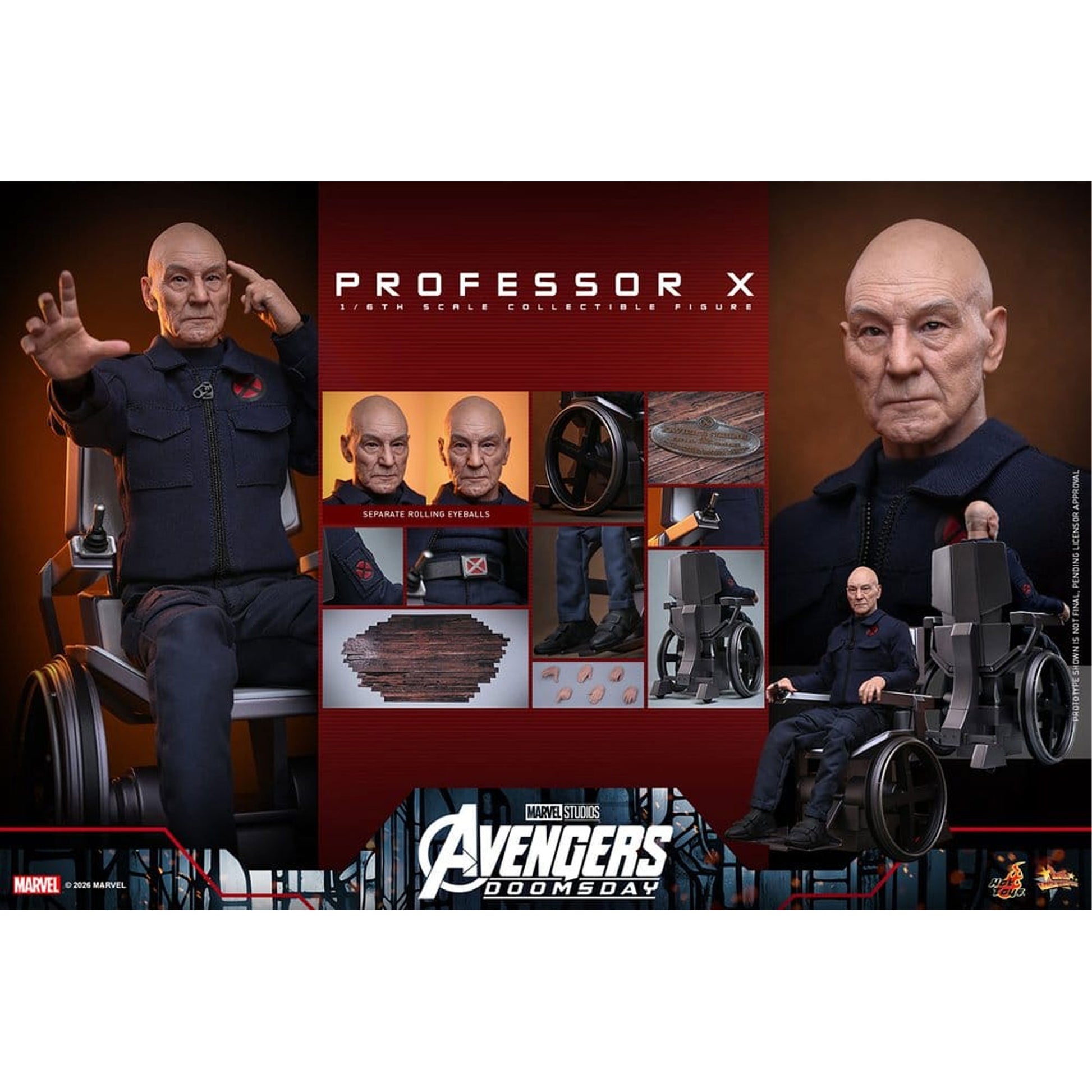 Marvel X-Men 1/6 Professor X -Action Figure