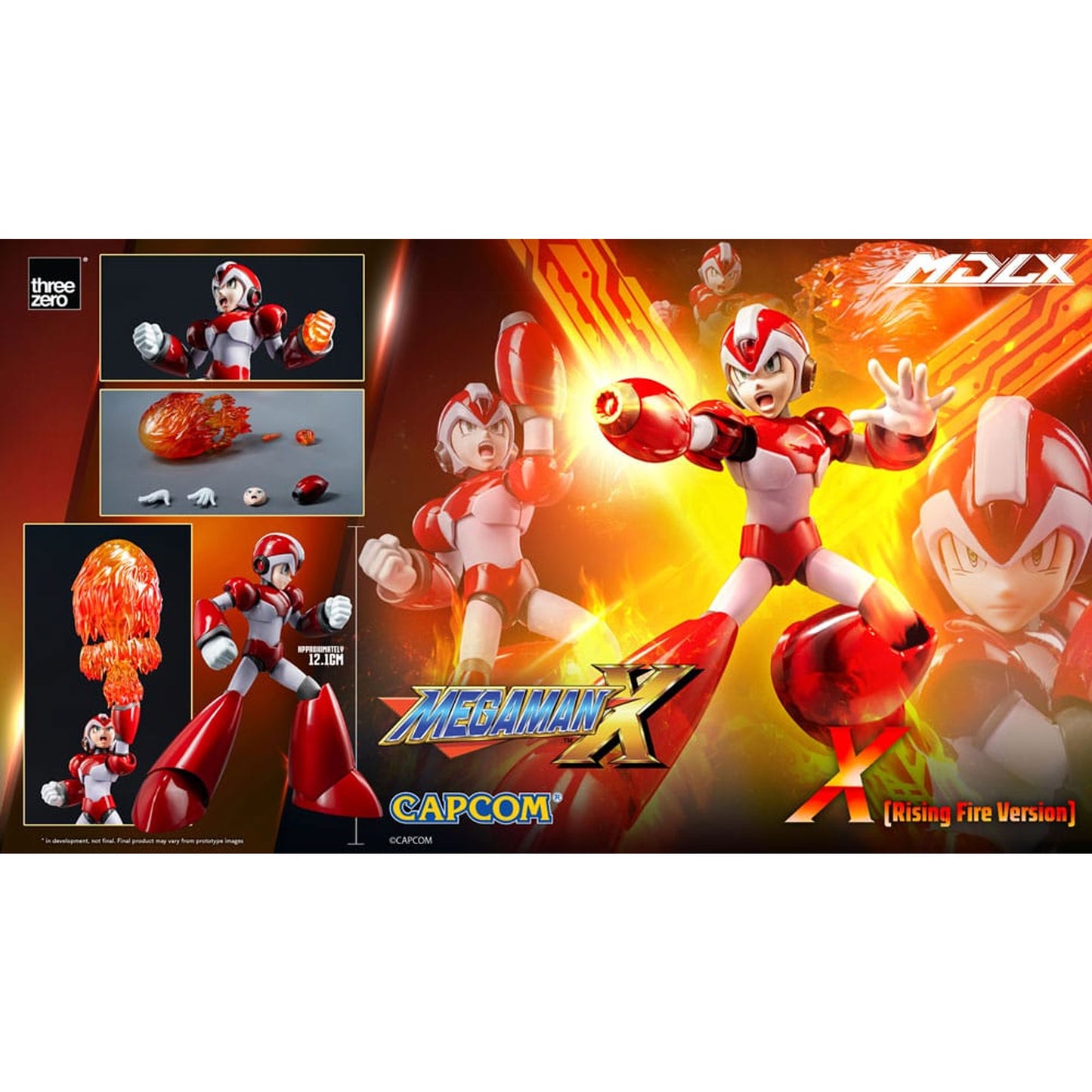 Mega Man MDLX Rockman X / Mega Man X (Rising Fire Version) -Action Figure