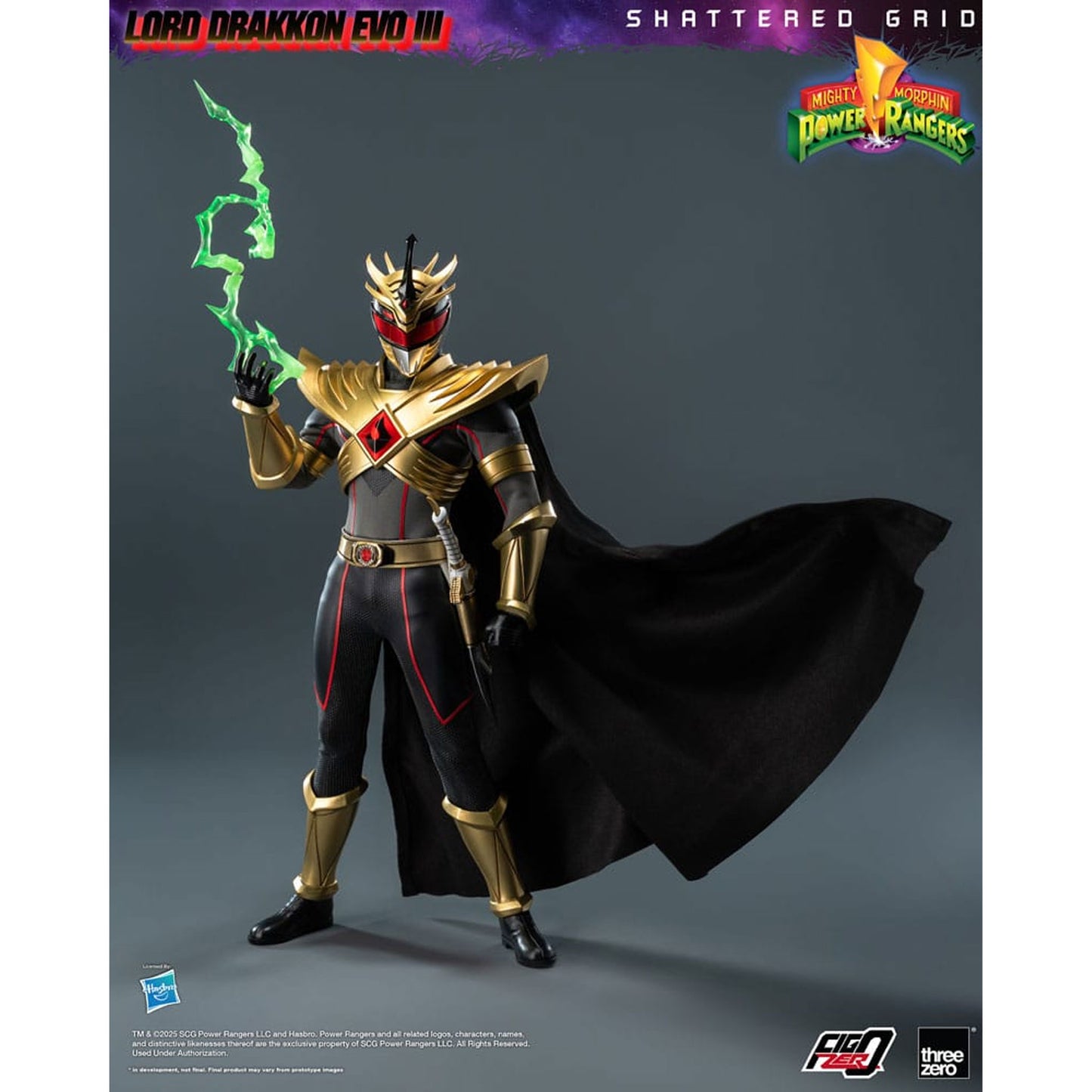 Mighty Morphin Power Rangers Shattered Grid FigZero 1/6 Lord Drakkon Evo III -Action Figuuri