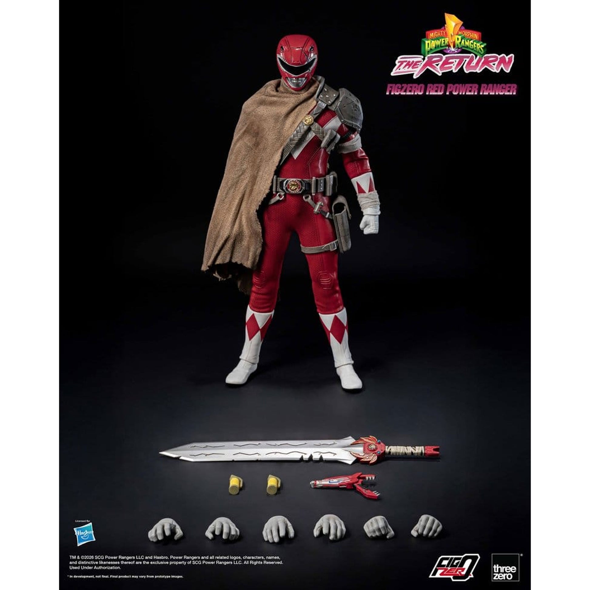 Mighty Morphin Power Rangers: The Return FigZero 1/6 Red Power Ranger -Action Figure