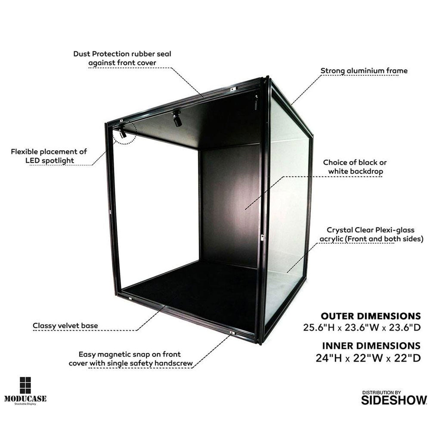 Moducase Acrylic Display Case with Lighting DF60