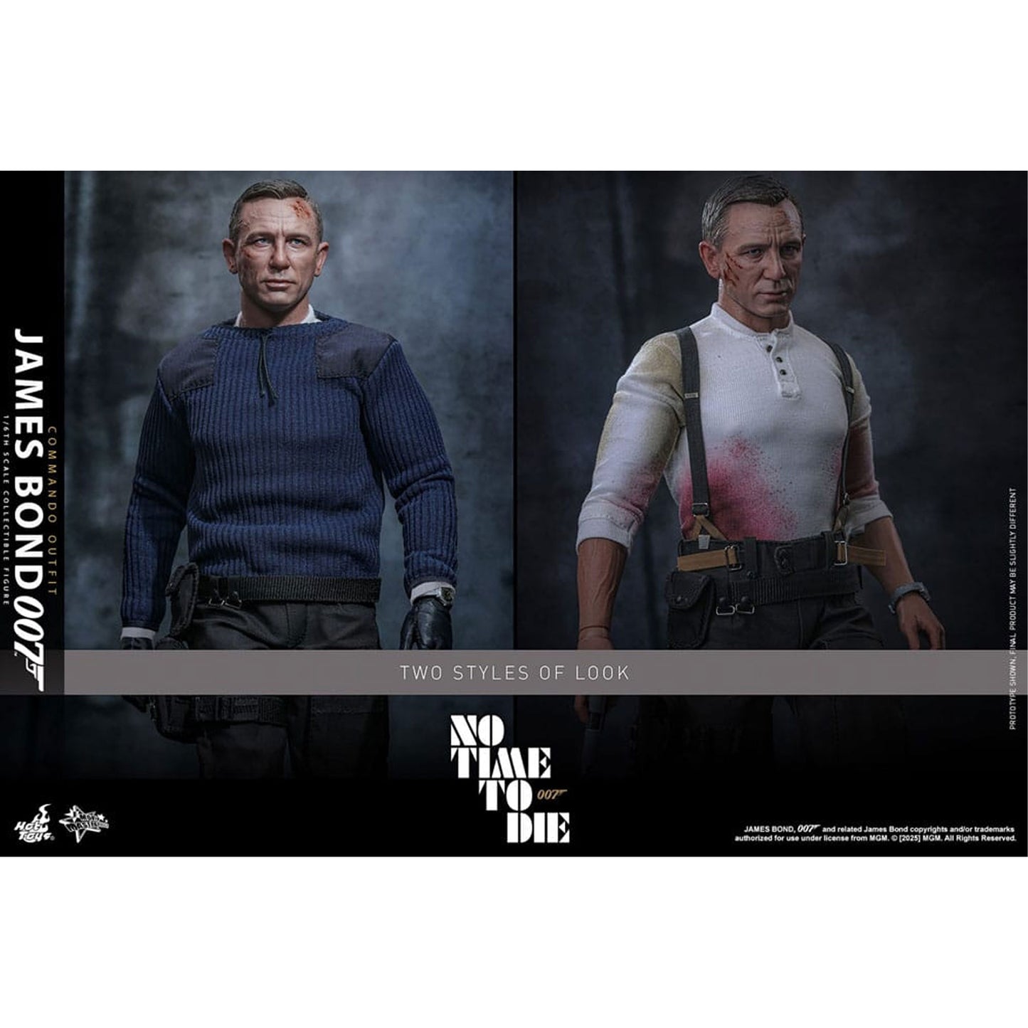 No Time To Die Movie Masterpiece Action Figure 1/6 James Bond (Commando Outfit) Hot Toys Exclusive