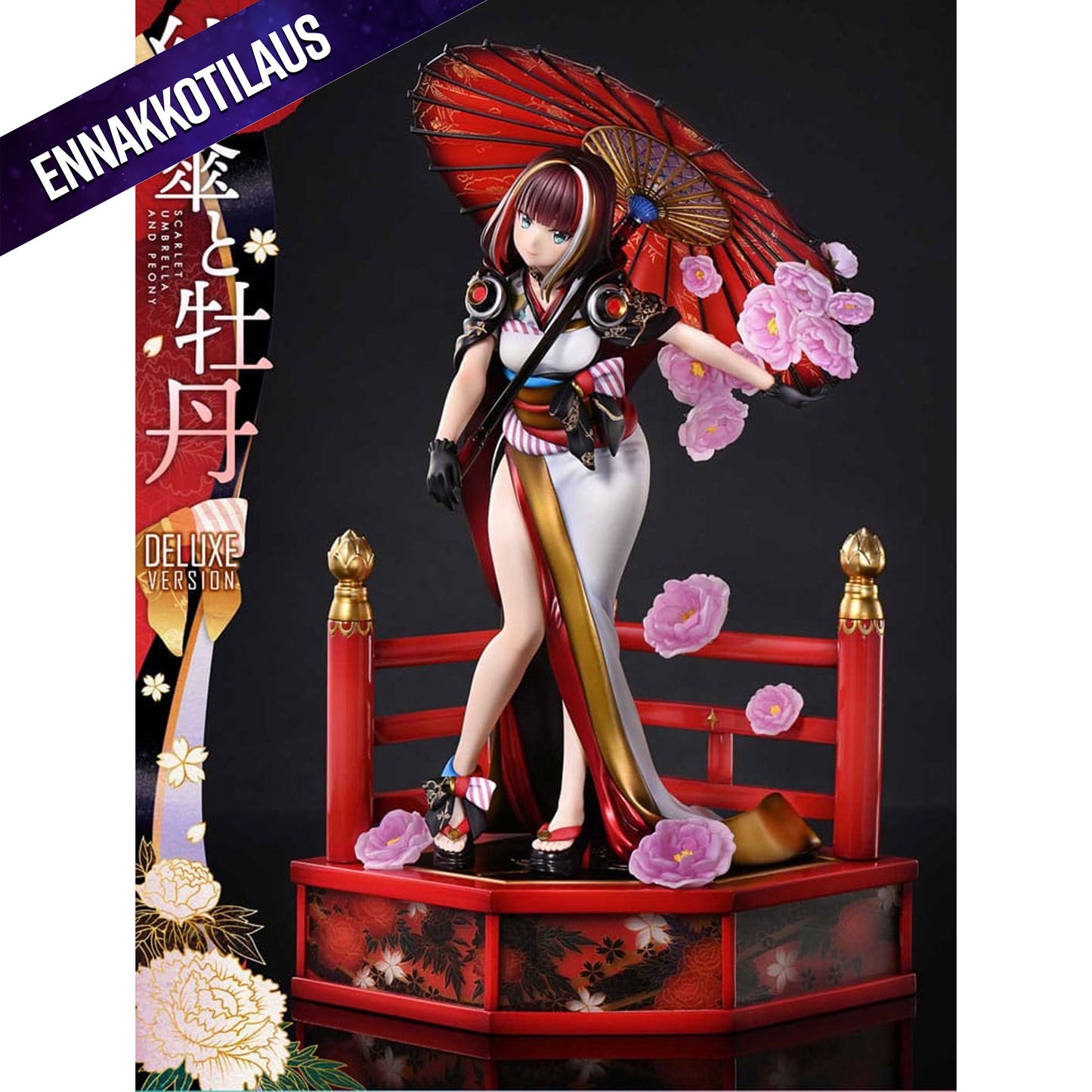 Original Illustration by Fuzichoco Prisma Wing 1/7 Scarlet Umbrella And Peony Deluxe Version