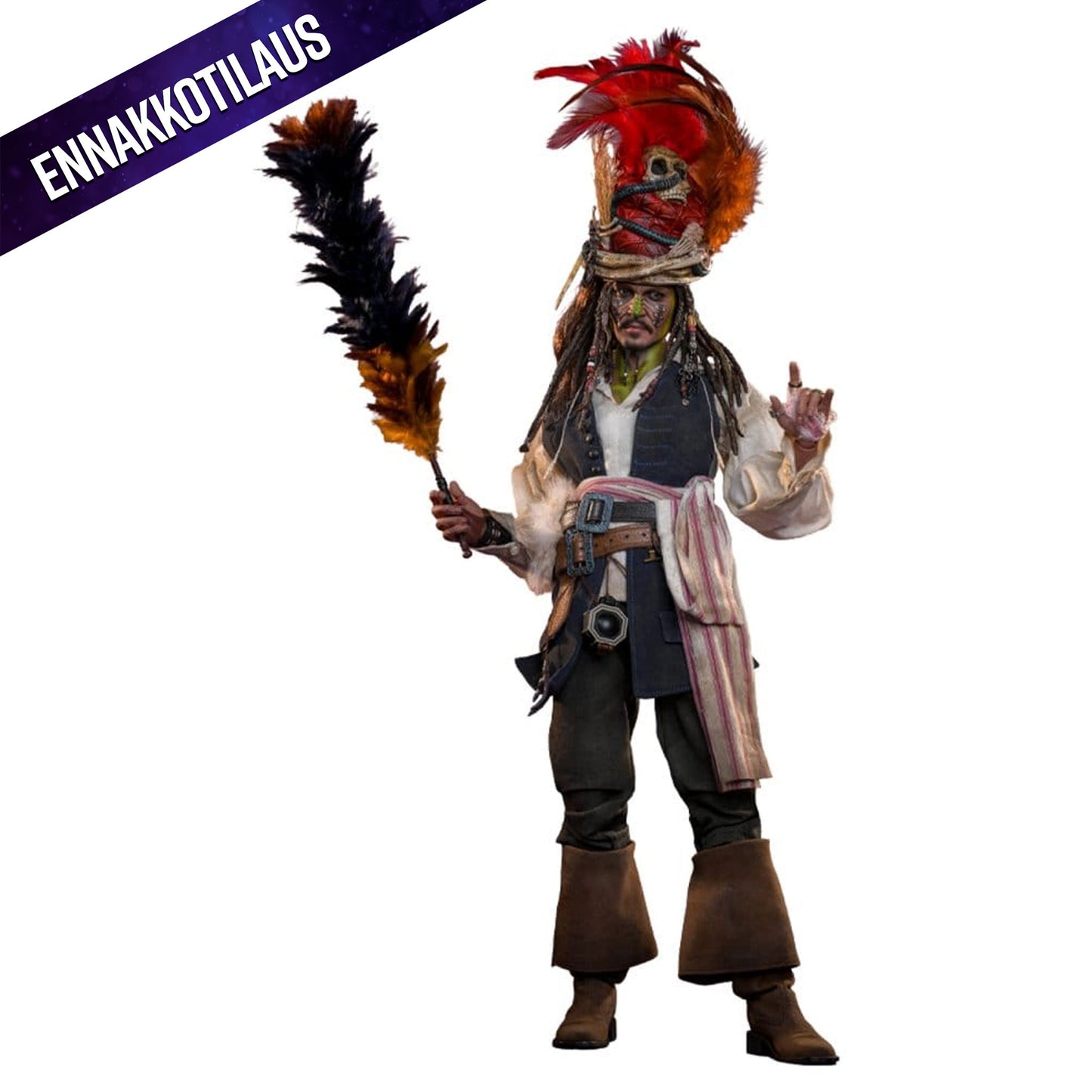 Pirates of the Caribbean: Dead Man's Chest DX 1/6 Pelegostos Chief Jack Sparrow -Action Figure