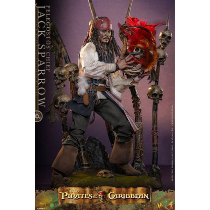 Pirates of the Caribbean: Dead Man's Chest DX 1/6 Pelegostos Chief Jack Sparrow -Action Figure