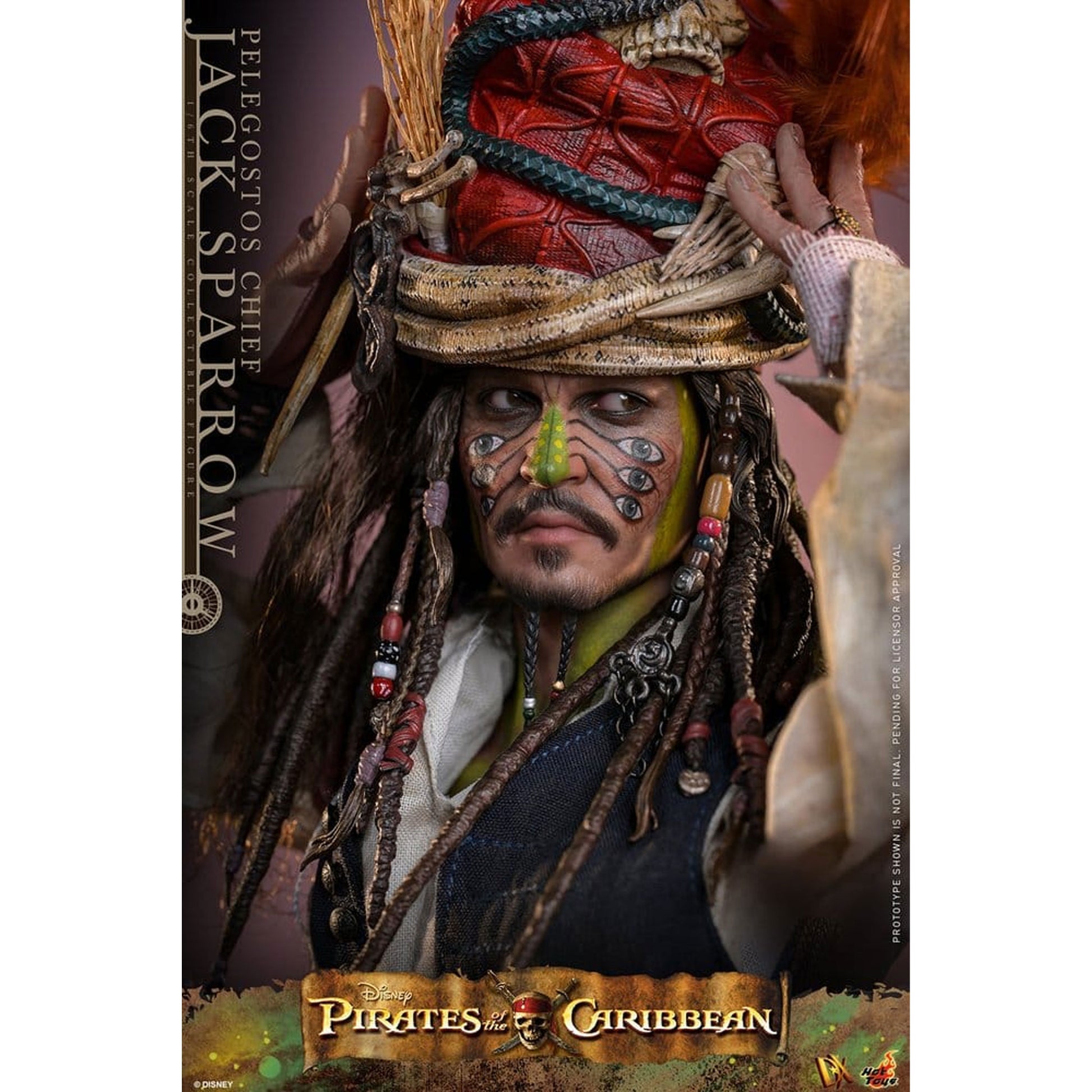 Pirates of the Caribbean: Dead Man's Chest DX 1/6 Pelegostos Chief Jack Sparrow -Action Figure