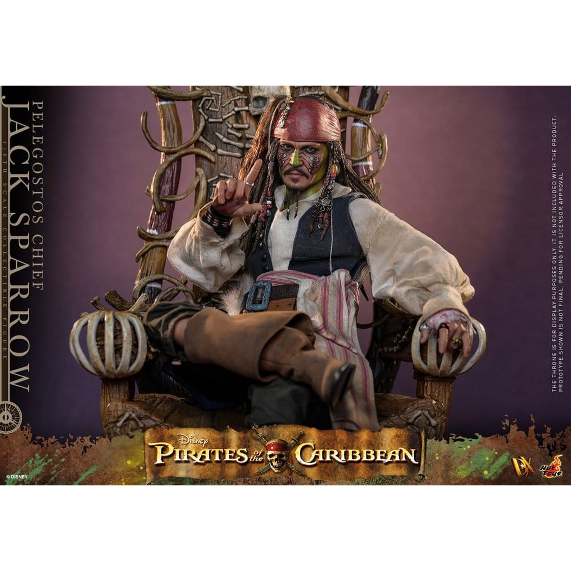 Pirates of the Caribbean: Dead Man's Chest DX 1/6 Pelegostos Chief Jack Sparrow -Action Figure