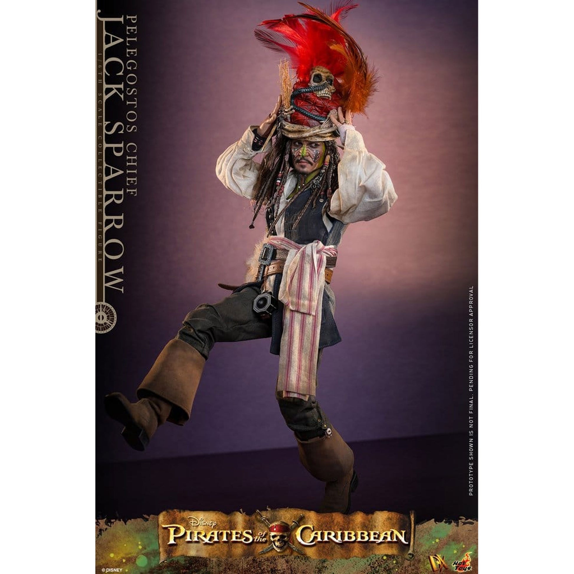 Pirates of the Caribbean: Dead Man's Chest DX 1/6 Pelegostos Chief Jack Sparrow -Action Figure