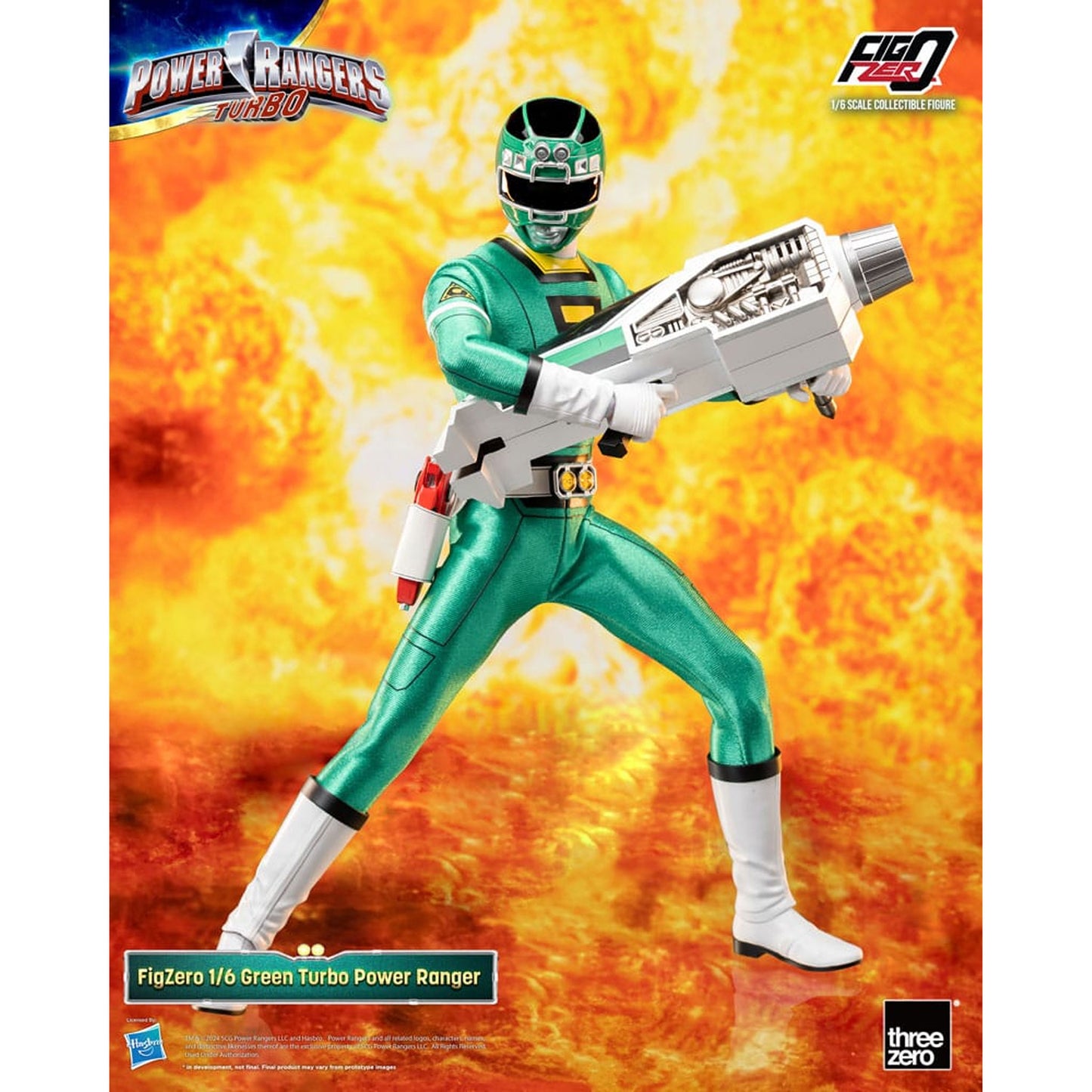 Power Rangers Turbo FigZero 1/6 Green Turbo Power Ranger