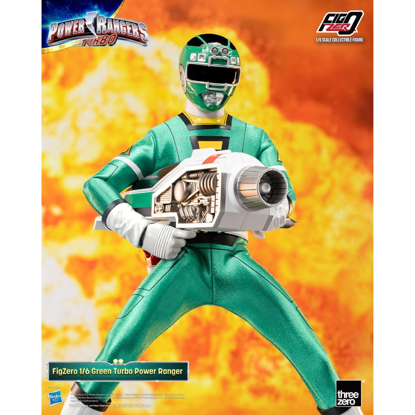 Power Rangers Turbo FigZero 1/6 Green Turbo Power Ranger