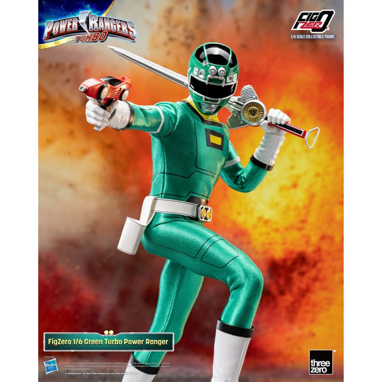 Power Rangers Turbo FigZero 1/6 Green Turbo Power Ranger