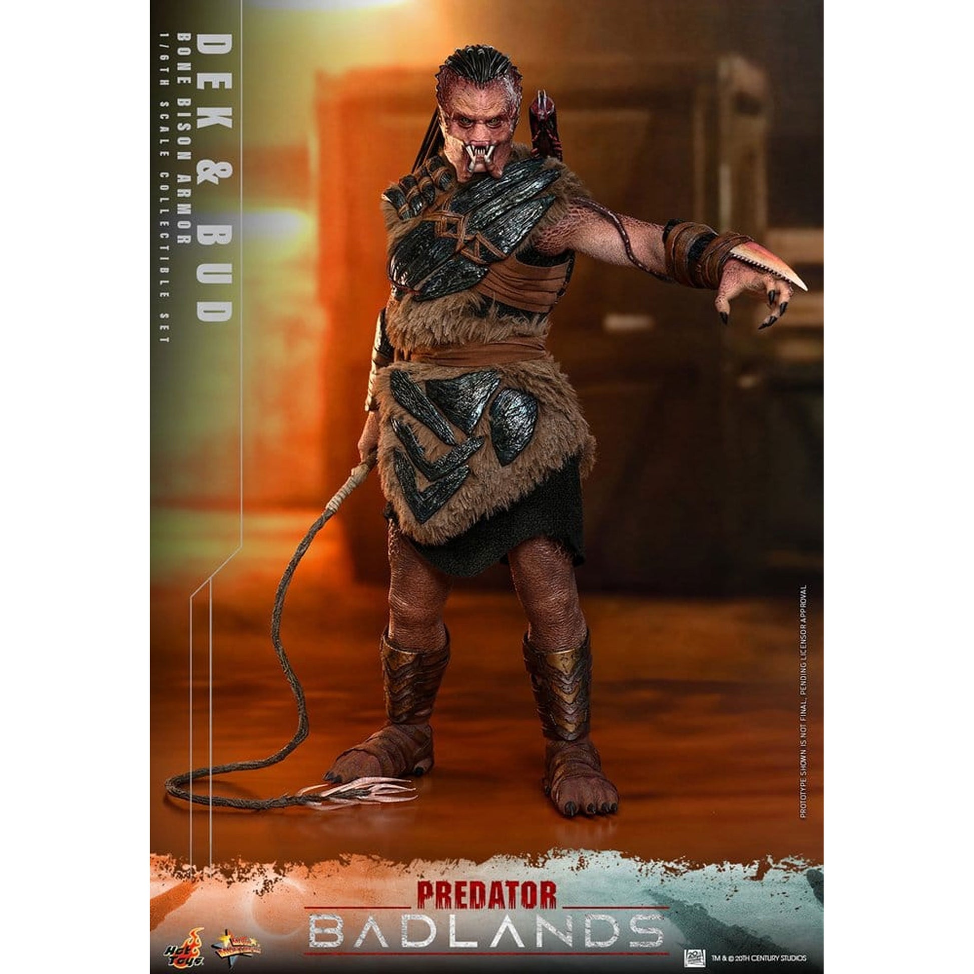 Predator: Badlands Movie Masterpiece 2-Pack 1/6 Dek (Bone Bison Armor) and Bud -Action Figures
