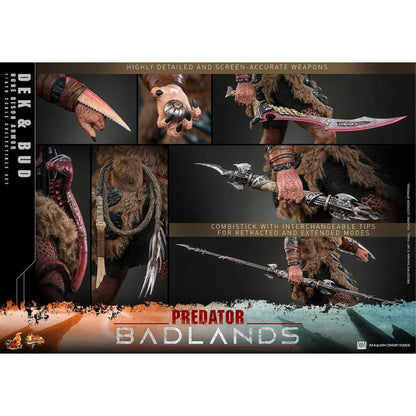 Predator: Badlands Movie Masterpiece 2-Pack 1/6 Dek (Bone Bison Armor) and Bud -Action Figures