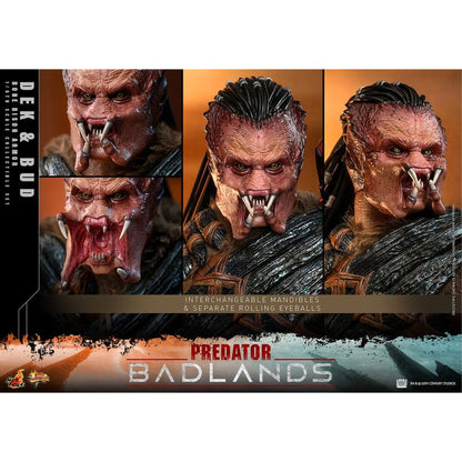 Predator: Badlands Movie Masterpiece 2-Pack 1/6 Dek (Bone Bison Armor) and Bud -Action Figures