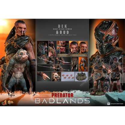 Predator: Badlands Movie Masterpiece 2-Pack 1/6 Dek (Bone Bison Armor) and Bud -Action Figures