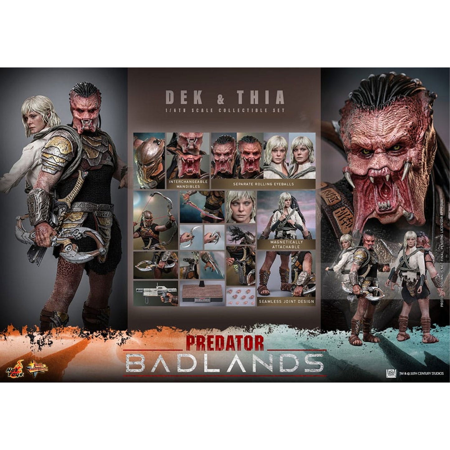 Predator: Badlands Movie Masterpiece 1/6 Dek & Thia -Action Figure