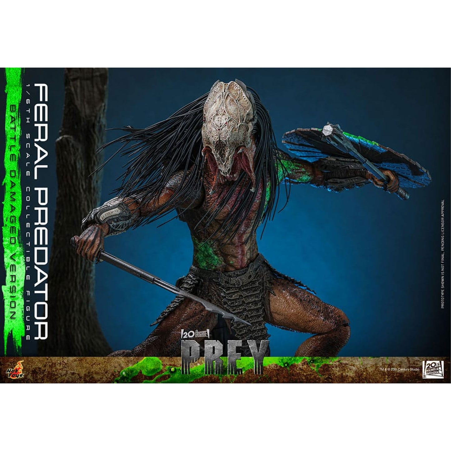 Prey 1/6 Feral Predator (Battle Damaged Version) -Action Figure