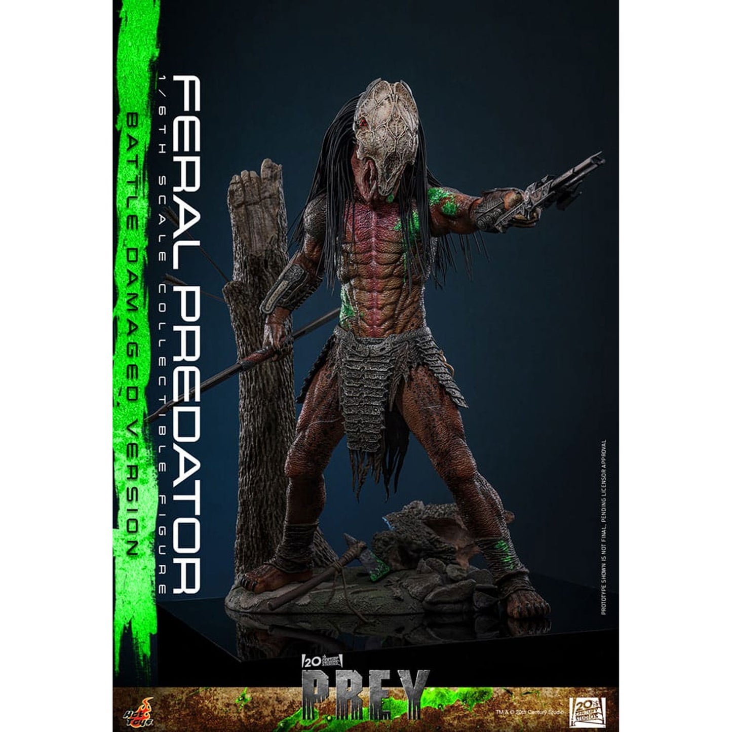 Prey 1/6 Feral Predator (Battle Damaged Version) -Action Figure
