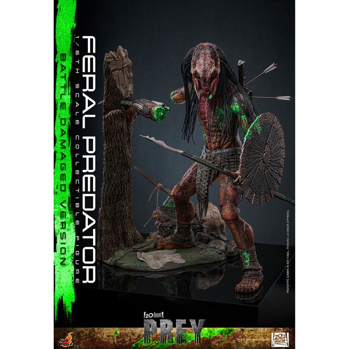 Prey 1/6 Feral Predator (Battle Damaged Version) -Action Figure