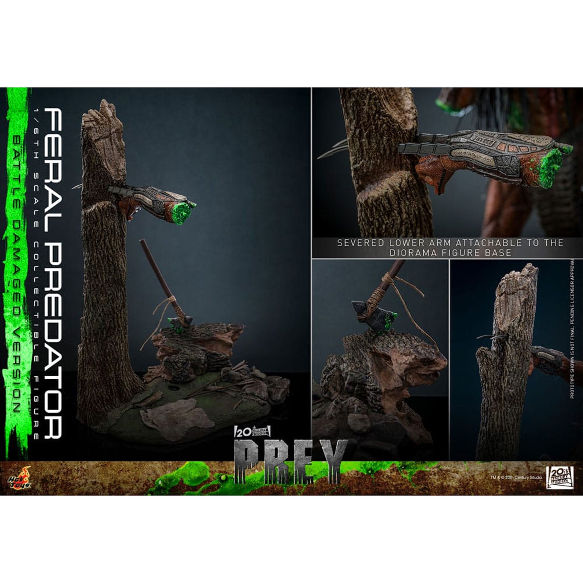Prey 1/6 Feral Predator (Battle Damaged Version) -Action Figure
