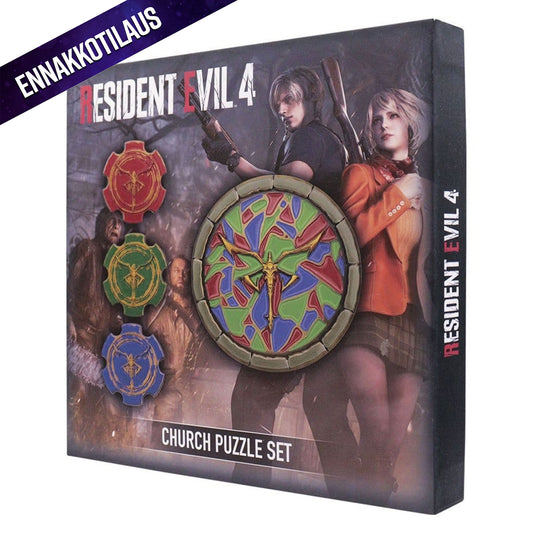 Resident Evil 4 Church Puzzle Medallion Set -Replica