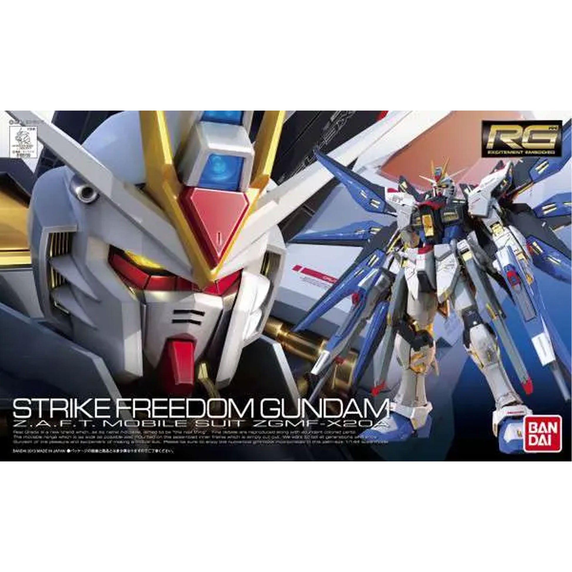 RG Gundam Strike Freedom Zgmf-x20a 1/144 -Model Kit