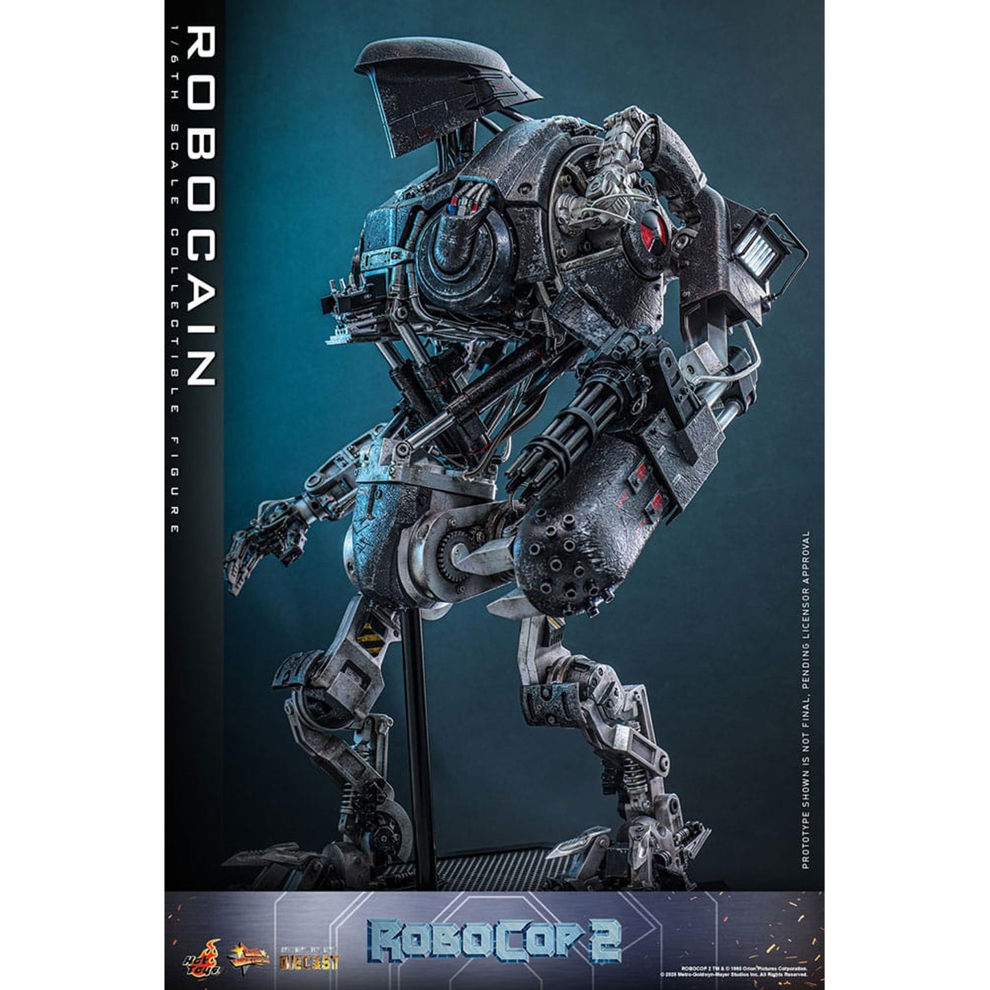 RoboCop 2 Movie Masterpiece Diecast Action Figure 1/6 RoboCain
