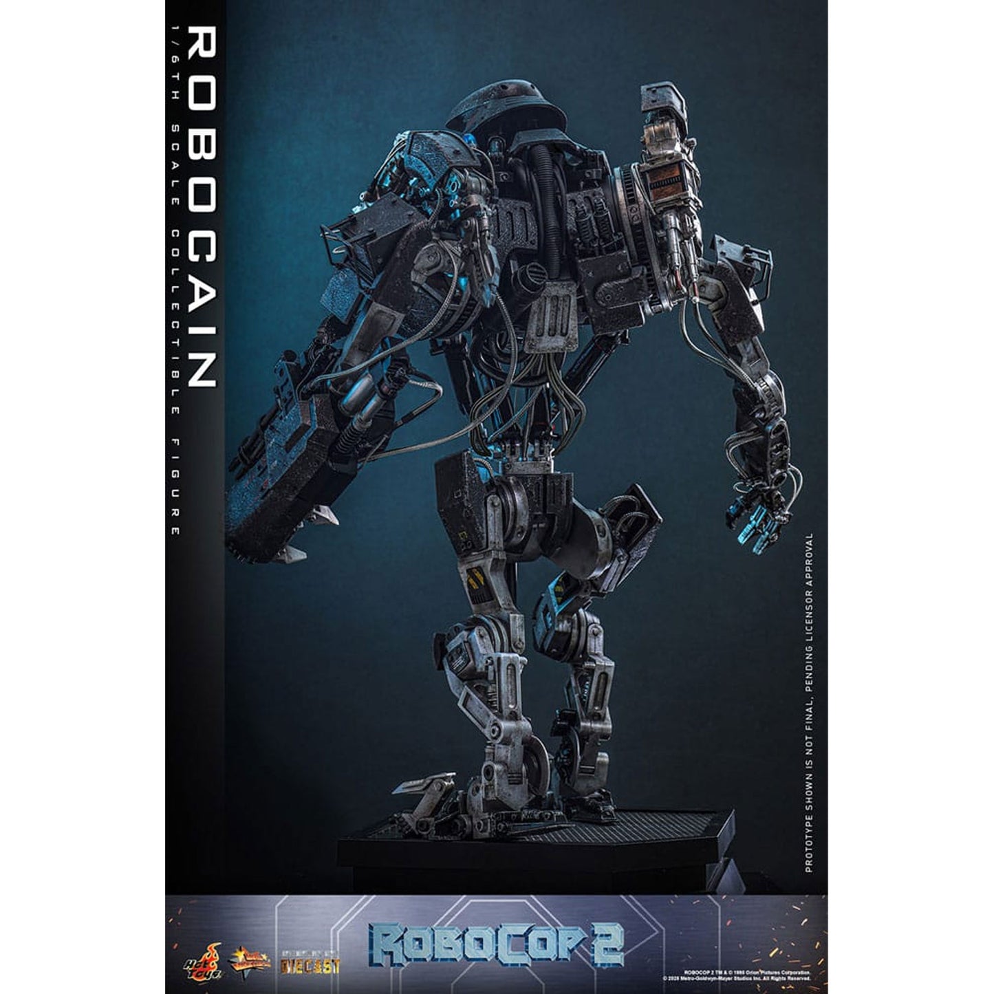 RoboCop 2 Movie Masterpiece Diecast Action Figure 1/6 RoboCain
