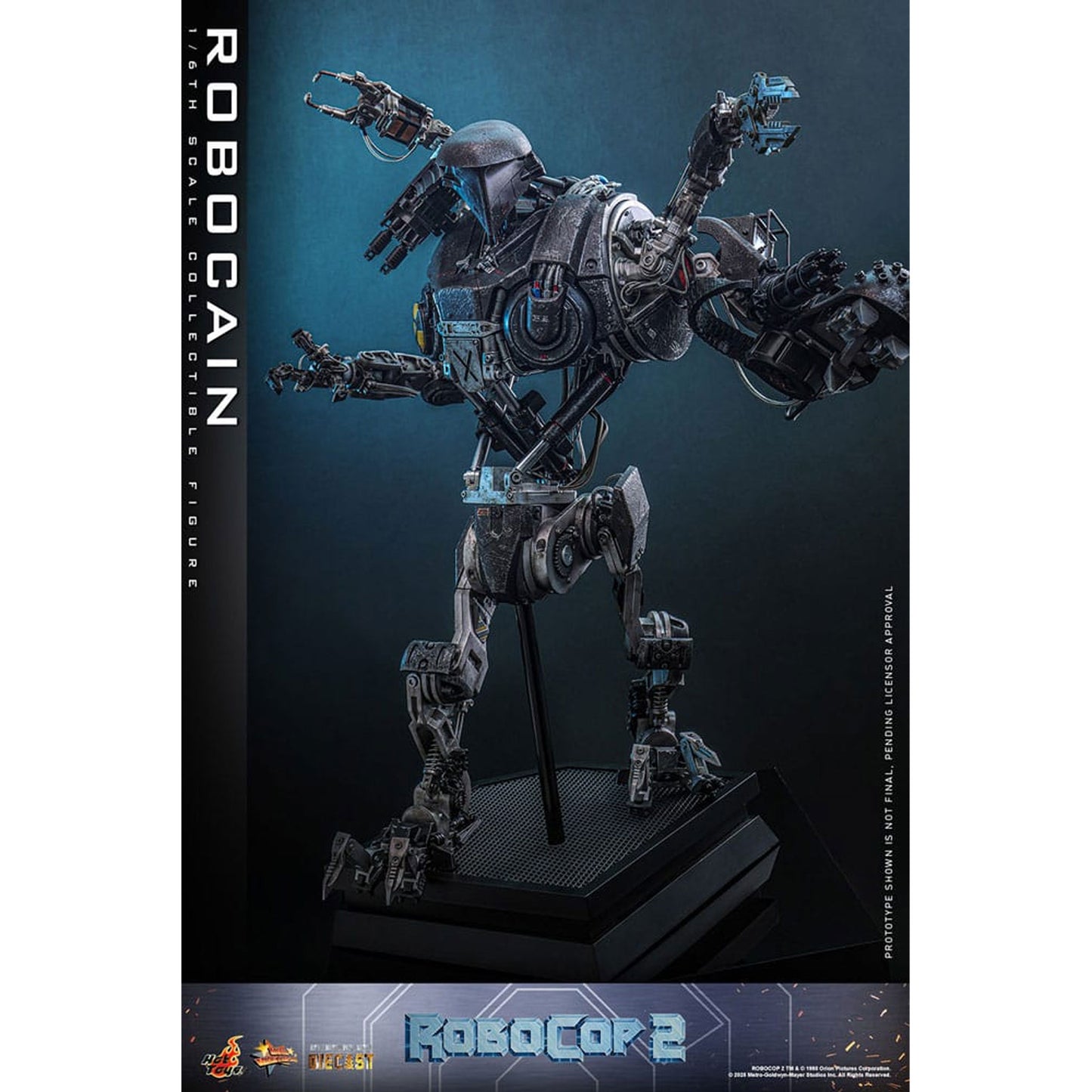 RoboCop 2 Movie Masterpiece Diecast Action Figure 1/6 RoboCain