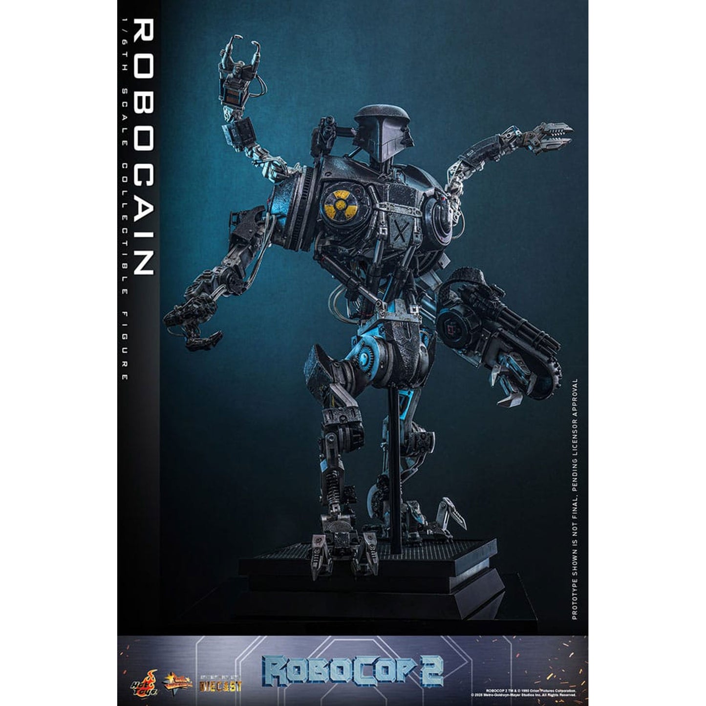 RoboCop 2 Movie Masterpiece Diecast Action Figure 1/6 RoboCain