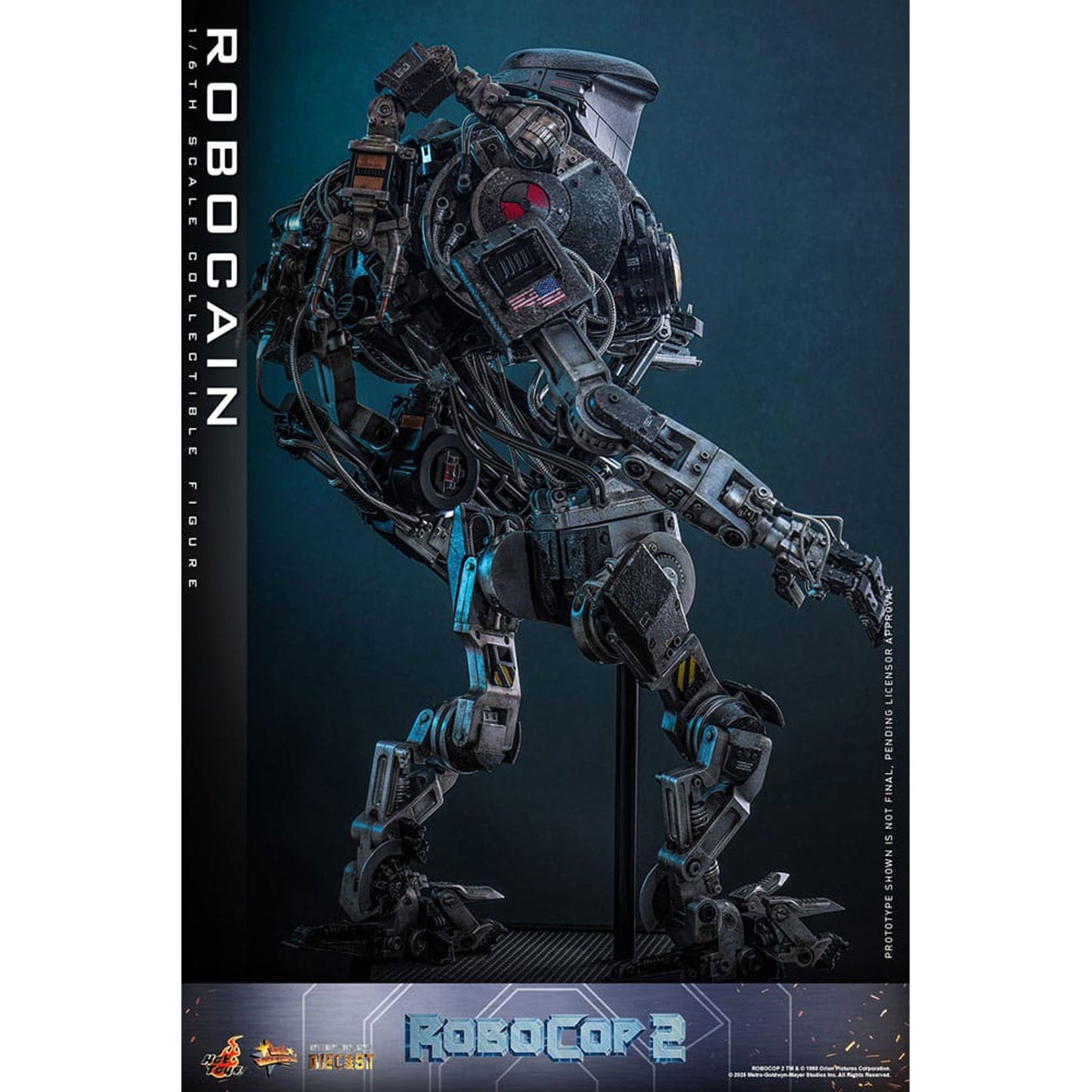 RoboCop 2 Movie Masterpiece Diecast Action Figure 1/6 RoboCain