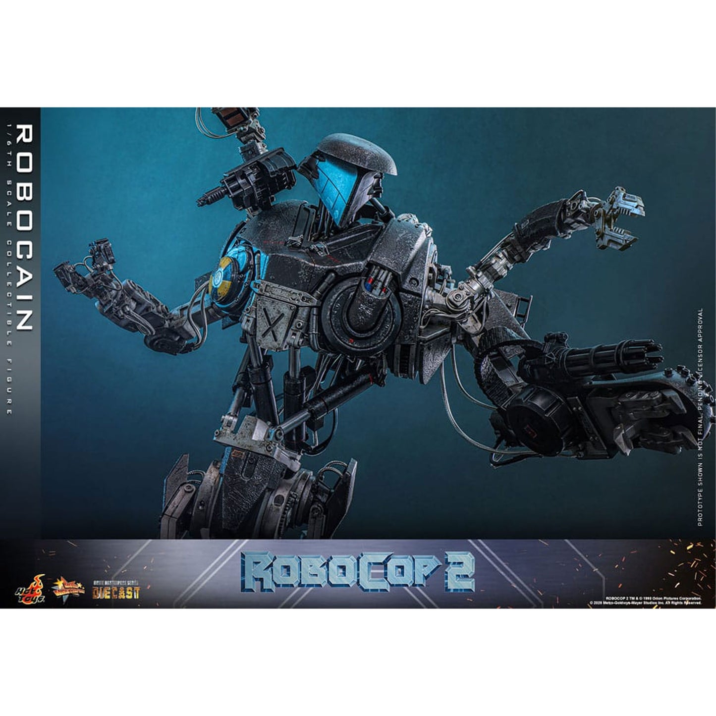 RoboCop 2 Movie Masterpiece Diecast Action Figure 1/6 RoboCain