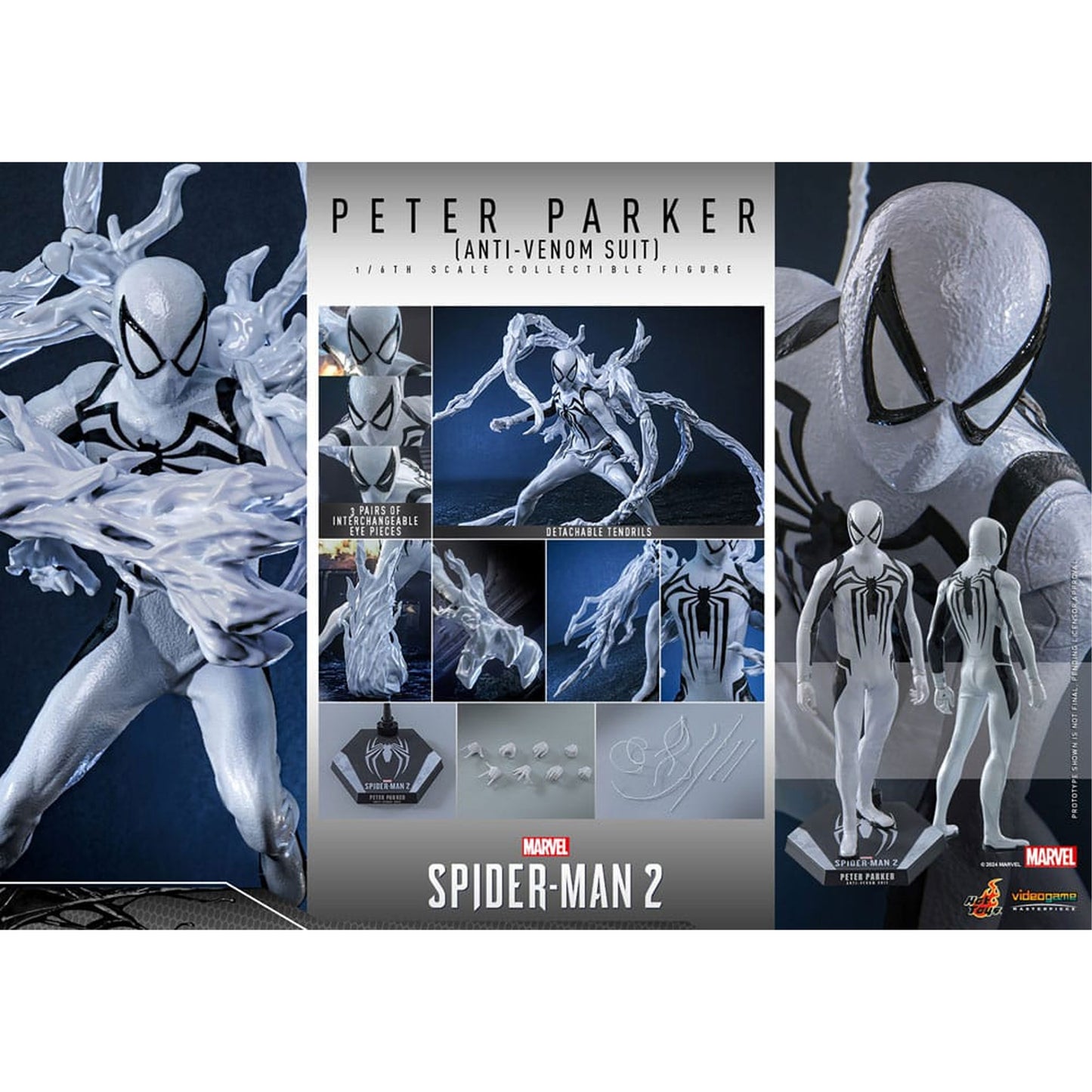 Spider-Man 2 Video Game Masterpiece 1/6 Peter Parker (Anti-Venom Suit)